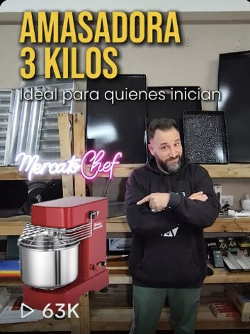 Amasadora 3 kilos, 63 mil reproducciones